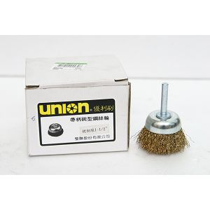 5FGE1J15 鋼絲輪 附柄 碗型 1-1/2"*0.30